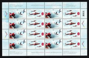 Canadian MILITARY AIR FORCES = SNOWBIRDS = MiniSheet MNH Canada 2006 #2159a