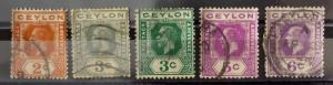 CEYLON - OLD STAMPS! gb uk crown postage revenue J3