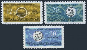 Viet Nam 258-260,MNH.Michel 265-267. Vostok 3 & 4.1963.P.Popovich,A.Nikolayev.