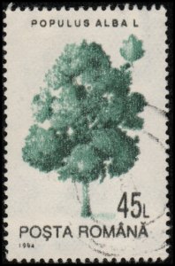 Romania 3915 - Used - 45L White Poplar Tree (1994)