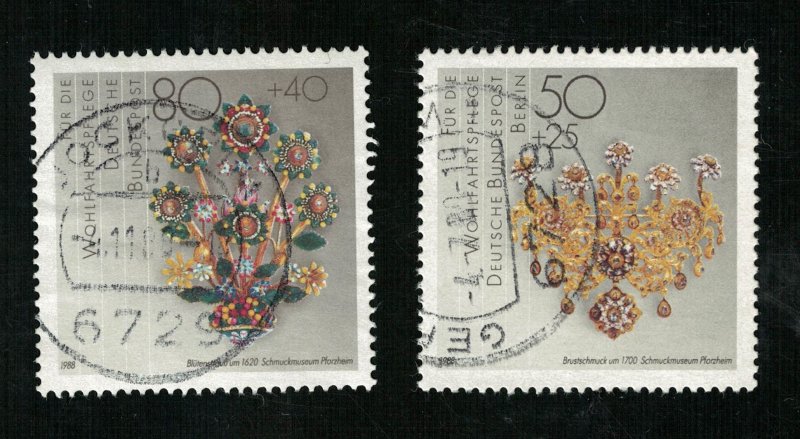 Jewelry, Deutsche Bundespost, 50 and 80 Pfg. (R-545)