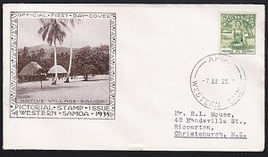 SAMOA 1935 ½d kava bowl on commem FDC ex Apia..............................D6946