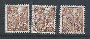 Switzerland 224 used x 3.  2018 CV $34.50