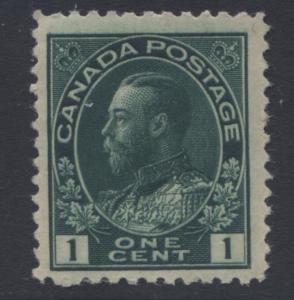 Canada - Scott 104 - KGV - Definitives - 1911 - MVLH - Single 1c Stamp