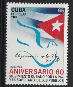Cuba 2009 Peace Bird Flag Sc 5009 MNH A3804
