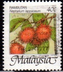 Malaysia - #329 Naphelium Lappaceium - Used