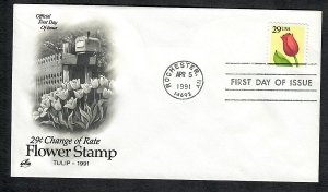 2524 Flower Unaddressed ArtCraft FDC