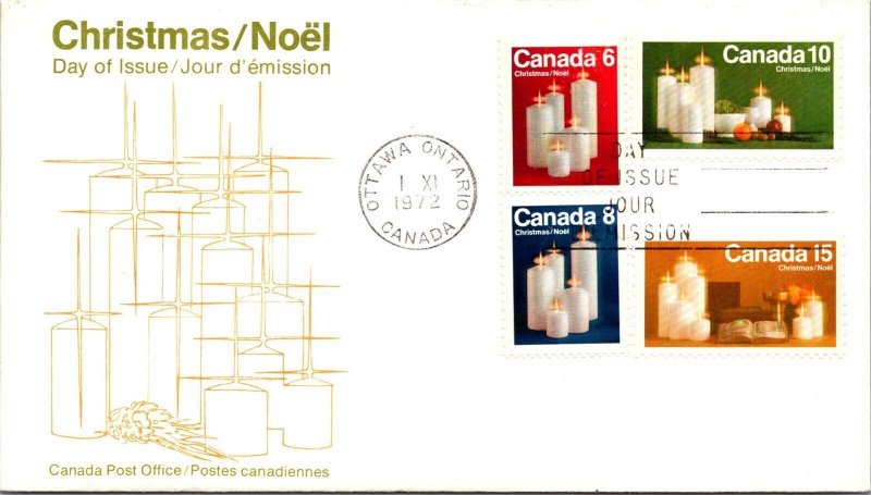 Canada 1972 FDC - Christmas Cover - Ottawa, Ont - F66983