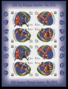 2016 Azerbaijan 1166-69KLb 2016 Olympic Games in Rio de Janeiro (edition 100)