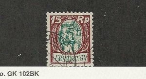 Liechtenstein, Postage Stamp, #77 Used, 1928, JFZ