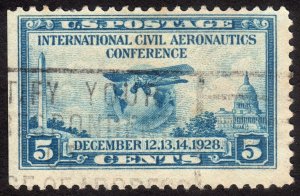 1928, US 5c, Airliner Ryan Brougham B-5, Used, Sc 650