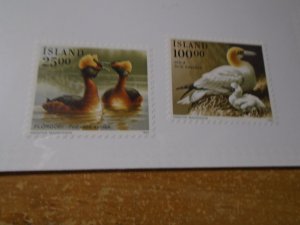 Iceland  #  721-22  MNH   Birds