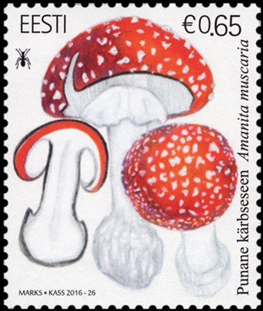 Estonia 2016 Mi 871 MNH. Mushrooms