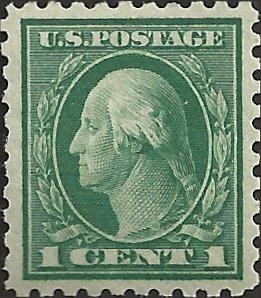 # 424 MINT NEVER HINGED GREEN GEORGE WASHINGTON