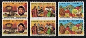 ST. VINCENT 1986 - Explorers,  Christopher Columbus / complete set MNH (pairs)