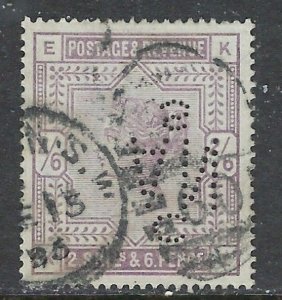 Great Britain 96 Used 1883 Perfin issue (ap7126)