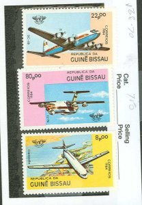 Guinea-Bissau #568-570  Single (Complete Set) (Airplane)