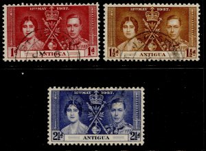 Antigua #81-83 Coronation Set of 3 Used