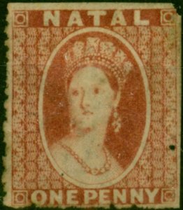 Natal 1862 1d Rose-Red SG15 Good MM