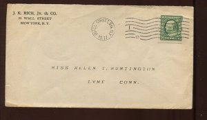 383 Schermack Used on J. K. Rice & Co NYC Cover MG120