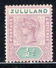 Zululand #15 VF,  Unused,  CV $8.00   ....   7170010