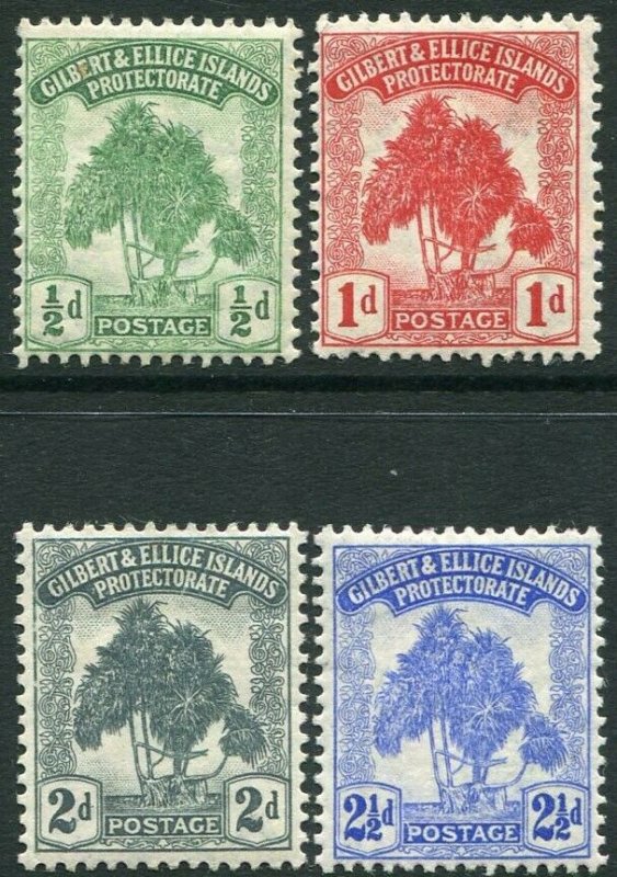 GILBERT & ELLICE ISLANDS-1911 Set of 4 Values Sg 8-11 MOUNTED MINT V34665