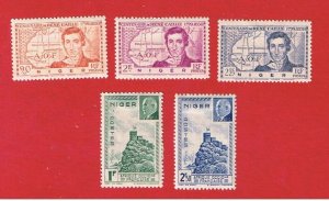 Niger #84-86 #89-90  MVFLH OG   2 sets   Free S/H