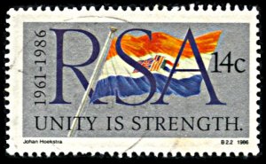 South Africa 669, used, 25th Anniversary of the Republic