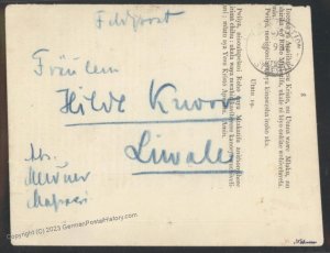 Germany Feldpost Nr2 1917 East Africa Ostafrika DOA Cover Expertized Reus 112814