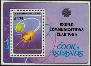Cook Is. #748 MNH S/Sheet - Communications Year