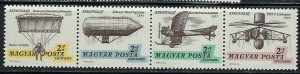 Hungary CB26a MNH 1967 strip of 4; been folded (an4624)
