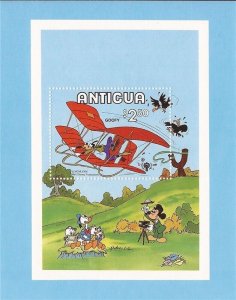 Antigua - 1980 Disney’s Goofy in Glider Stamp Souvenir Sheet 1N-010 