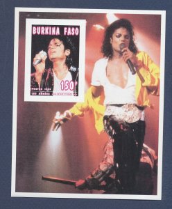 BURKINA FASO - Scott 1055 imperforate - MNH S/S - Michael Jackson  - 1996