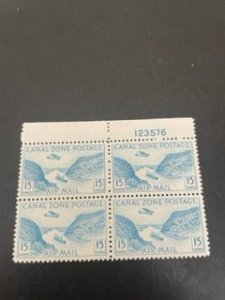 Canal Zone  sc C10 MH plate block