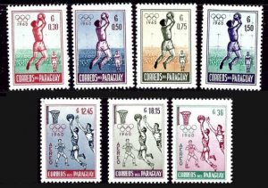 Paraguay 556-59, C282-84 MNH 1960 Basketball