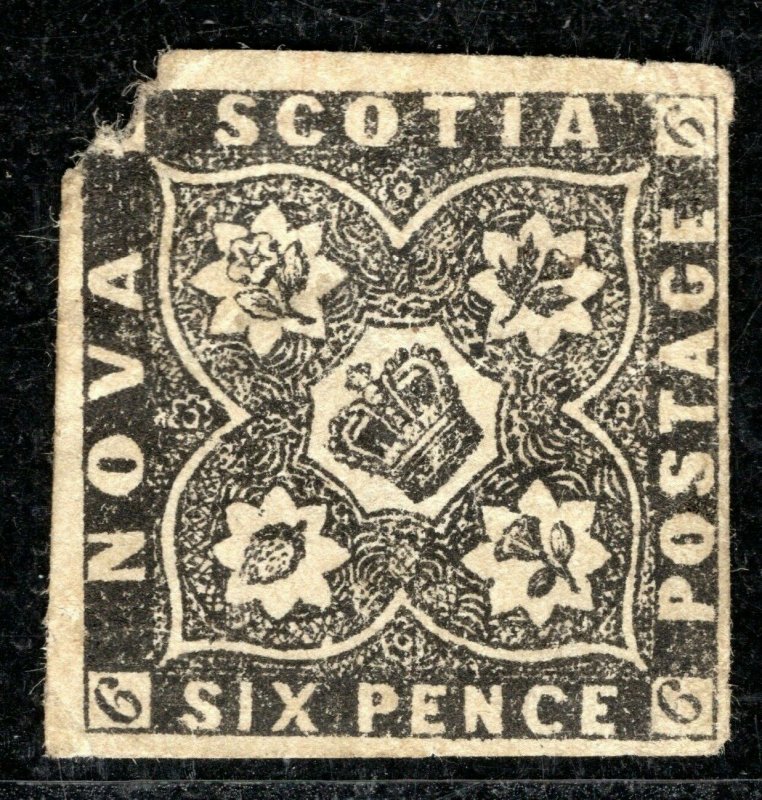 Canada NOVA SCOTIA QV Stamp 6d Mint MNG GBLUE50
