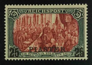 MOMEN: GERMAN COLONIES IN TURKEY SC #24 TYPE I 1900 MINT OG H *CERT* LOT #62896