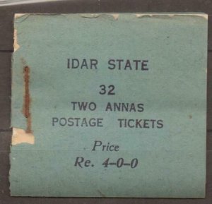 INDIA-IDAR SG5 1944 4r BOOKLET 8 PANES OF 4 OF 2a BLUE MNH