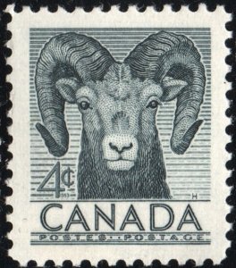 SC#324 4¢ Bighorn Sheep: Ovis Canadensis (1953) MNH