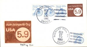 #1901//U591 Bicycle 1870s Dual Andrews FDC