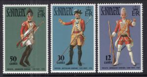 St Vincent 330-332 Uniforms MNH VF