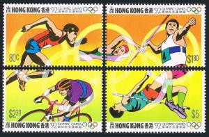 Hong Kong 1992 MNH Stamps Scott 624-627 Sport Olympic Games Cycling