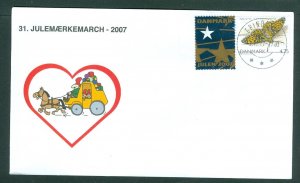 Denmark Cover. 2007.Mail Coach.Grindsted.“Christmas Seal Walk# 31.Sc#1389. # 01