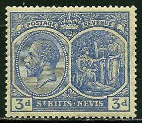 Saint Kitts-Nevis, 45, Mint Hinge