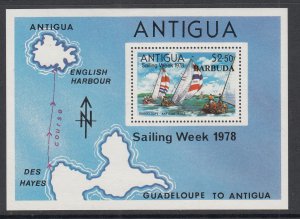 Barbuda 344 Sailboats Souvenir Sheet MNH VF