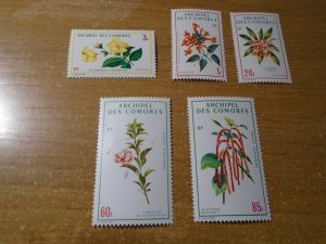 Comoro Islands  #  96-98 / C37-38  MH   Flowers