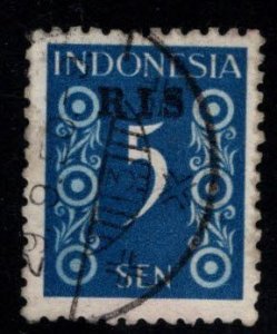 Indonesia Scott 340 Used RIS overprinted stamp