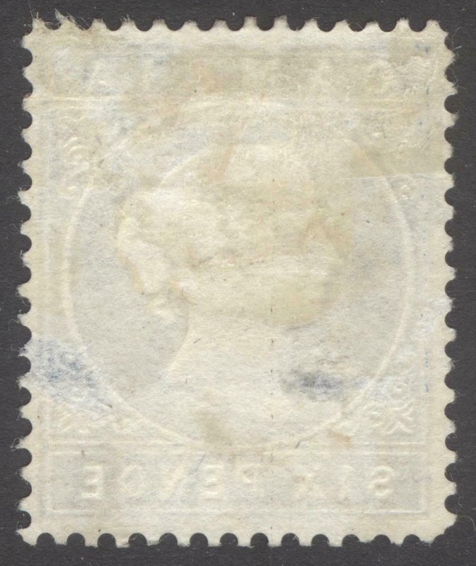 Gambia 1880 6d Blue embossed WmkCC SIDEWAYS SG 18A Scott 10 MM/MH Cat£200($260)