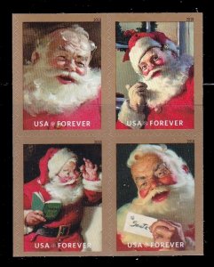 US 5332 Block of 4 Santa - Both Sides - Christmas 1998 (8 Stamps).jpg