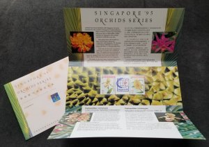 *FREE SHIP Singapore Orchids IV 1994 1995 Flower Flora (p. pack) MNH '95 Expo